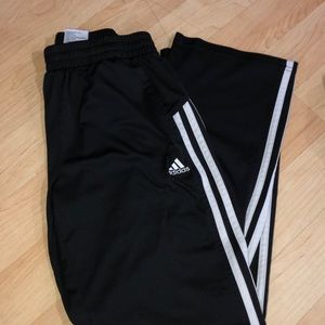 Kids three stripped adidas joggers- Size M-10/12